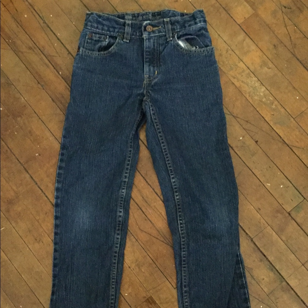 Boys' Route 66 Slim Straight Blue Jeans